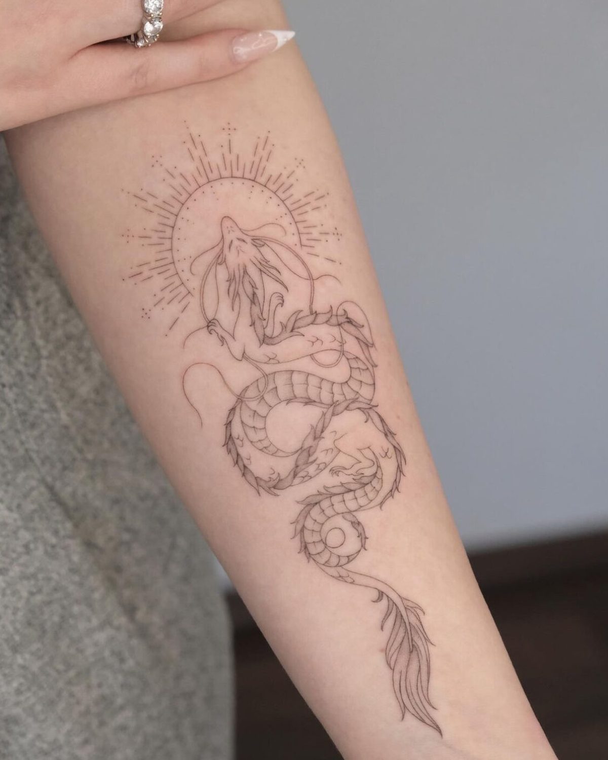 Fine-Line-Tattoo von Max, Arbeit 7